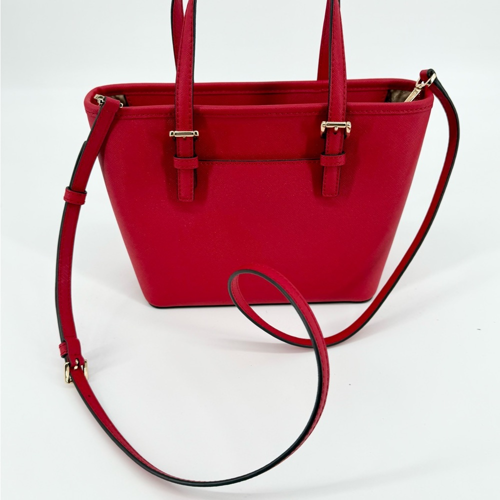NWOT Michael Kors Scarlet Red Tote - Picture 5 of 7